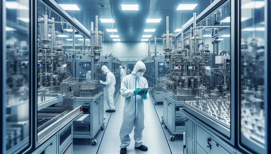 Phòng sạch đạt chuẩn với thiết bị hiện đại và quy trình giám sát chặt chẽ.